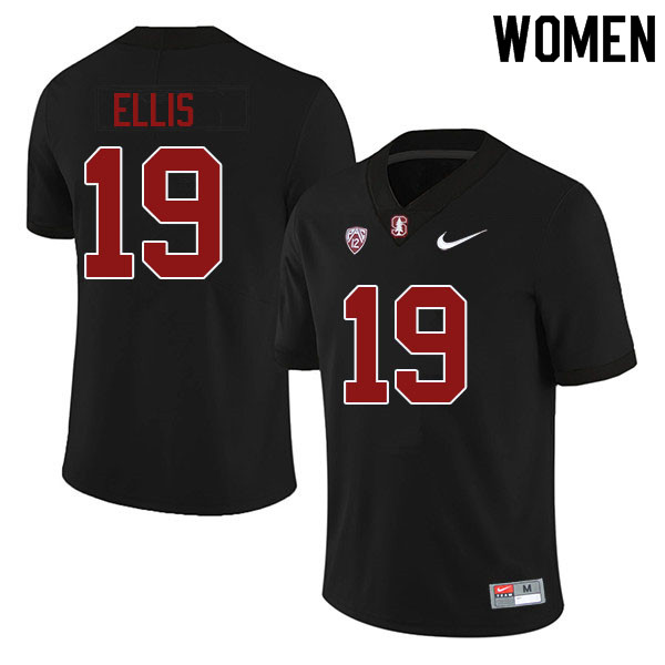 Women #19 Caleb Ellis Stanford Cardinal College Football Jerseys Sale-Black - Click Image to Close